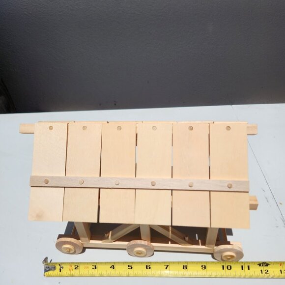New Handcrafted Battering Ram Wooden Model History Social Studies Decor Wood - Picture 8 of 12